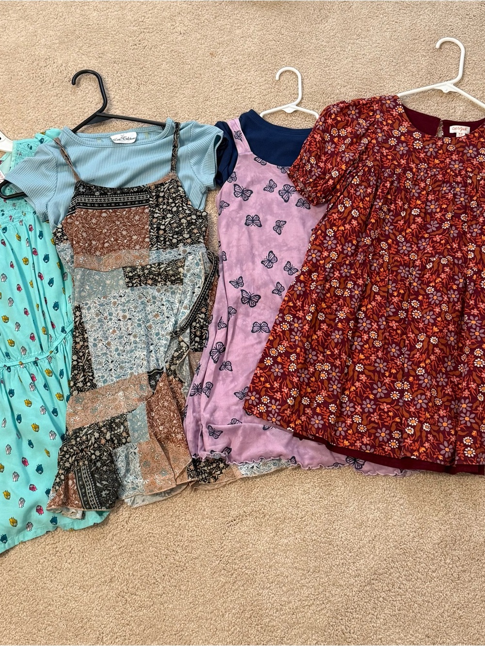 Bundle of cute girls spring/summer dresses size 8